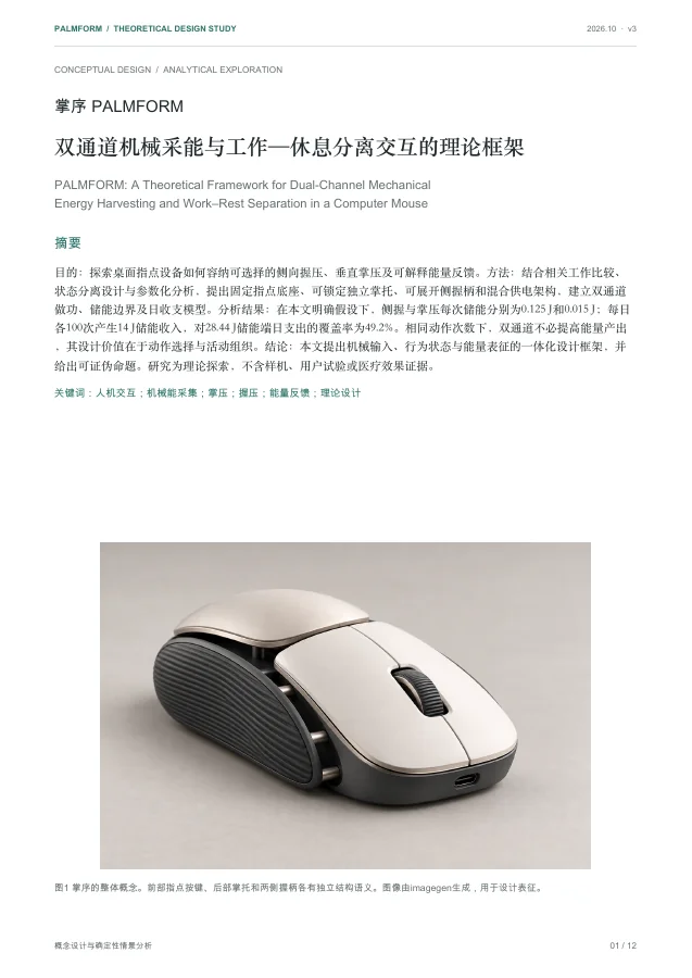 Dual-channel harvesting paper cover (Chinese)